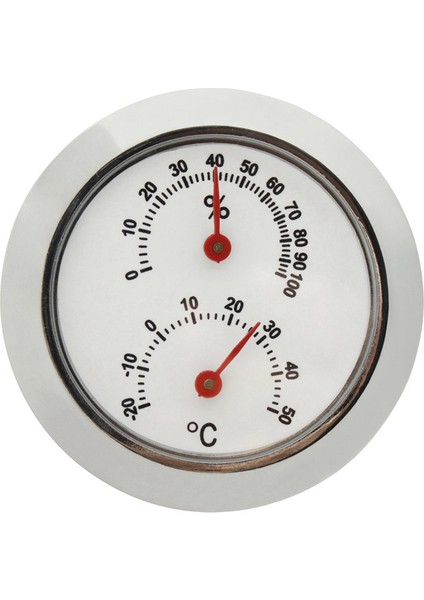 Dairesel Higrometre Mini Higrometre Gümüş Islak ve Kuru Termometre Gitar Termometresi Keman Termometresi (Yurt Dışından)