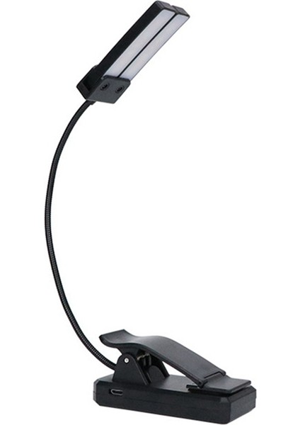 Çift Başlı Şarj Edilebilir, Taşınabilir Müzik Standı Işığı, Klipsli Müzik Standı Işığı, Hafif Göz Bakım Kitabı Işığı (Yurt Dışından)