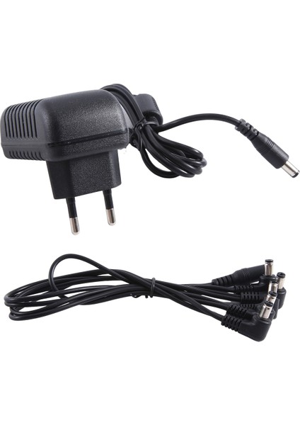 Gitar Efekt Pedalı Güç Kaynağı Adaptörü 9 V Ucu Negatif 5 Yollu Papatya Zinciri Kabloları Gitar Efekt Pedalı, Ab Tak (Yurt Dışından) fiyatları