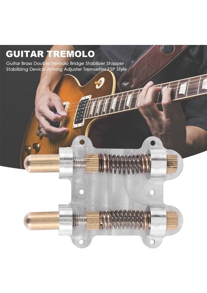 Gitar Pirinç Çift Tremolo Köprü Sabitleyici Stoper Sabitleme Cihazı Kurma Ayarlayıcı Tremsetter Esp Tarzı (Yurt Dışından) fırsatları