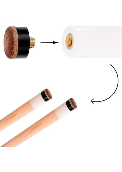30 Adet Bilardo Bilardo Istakası Vidalı Ipuçları 12MM Yedek Bilardo Isteka Ipuçları Havuz Ipuçları ve Bilardo (Yurt Dışından)