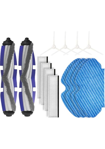 Tefal Explorer Serisi 60/RG7447/RG7455/RG7447WH/RG7455WH Robot Süpürgeler Ana Yan Fırça Hepa Filtre Paspas Bezleri Yedek (Yurt Dışından)