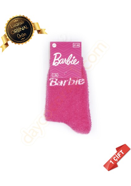 Orijinal Lisanslı Barbie Temalı Fuşya Soket Ev ÇORABI-DL15610710-BRB-FSY-23-26 fiyatları