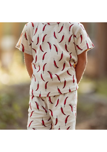 "just Chilling" Şortlu Pijama Takımı