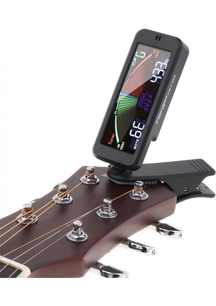 3 In 1 Gitar Tuner Büyük LCD Ekran Metronom Jeneratörü Kromatik Gitar Bas Ukulele Keman Için Klipsli (Yurt Dışından)