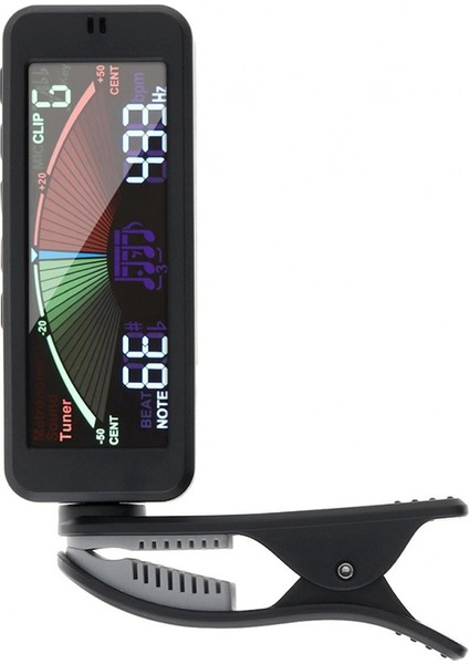 3 In 1 Gitar Tuner Büyük LCD Ekran Metronom Jeneratörü Kromatik Gitar Bas Ukulele Keman Için Klipsli (Yurt Dışından)