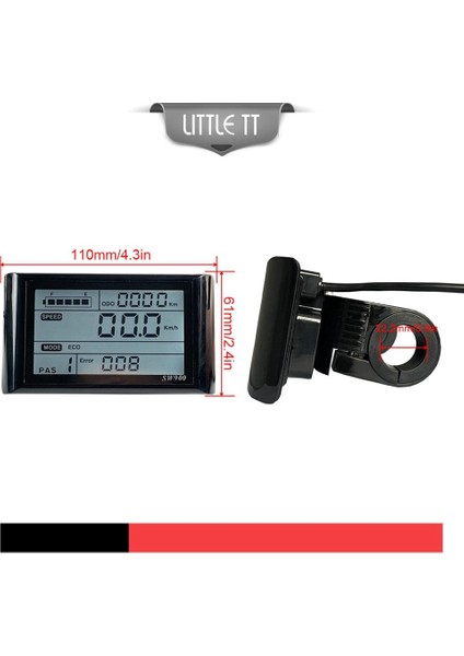 Ebike SW900 LCD Ekran Kontrolü Elektrikli Bisiklet Hız Ölçer Sm Fiş Kayıt Enstrüman Kontrolü/ayarı 24-72V (Yurt Dışından) fiyatları