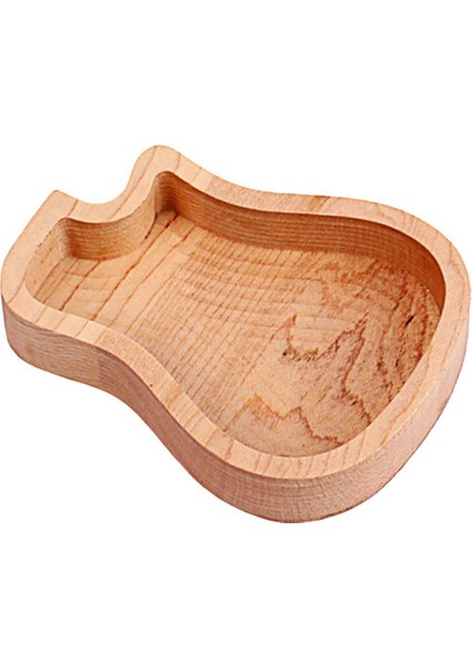 Gitar Ahşap Seçtikleri Kutusu Gitar Şekilli Gitar Seçim Depolama Mızrap Konteyner Gitar Standart Seçtikleri Ev (Yurt Dışından)
