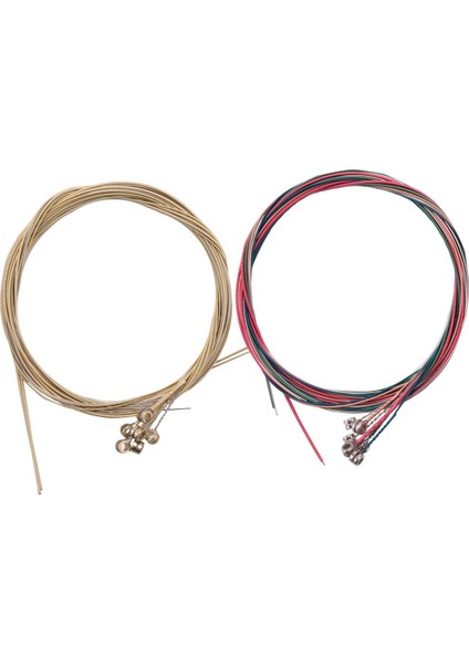 2 Takım 6 Gitar Dizeleri Akustik Gitar Gitar Değiştirme Aracı Için Yedek Çelik Dize (Yurt Dışından) fırsatları