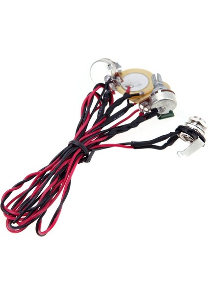 Akustik Gitar Ukulele Için Ses Tonu Kontrollü Çift Piezo Pikap Pickup 6.35MM Jack (Yurt Dışından)