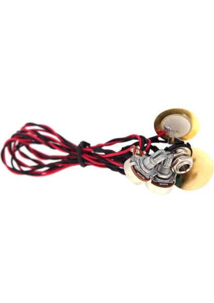 Akustik Gitar Ukulele Için Ses Tonu Kontrollü Çift Piezo Pikap Pickup 6.35MM Jack (Yurt Dışından) modelleri