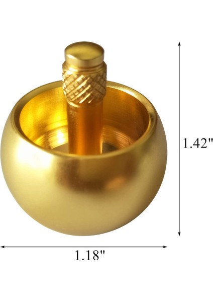 Tippe Top Metal Flip Over Top Paslanmaz Çelik Dönen Top Inanılmaz Oyuncak Hediyesi, Altın (Yurt Dışından)