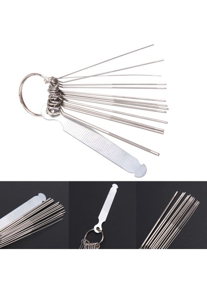 Gitar Somunu Planya Köprü Iğne Deliği Yuvası Dosya Seti Testere Çubukları Dosyalama Seti Luthier (Yurt Dışından) fırsatları