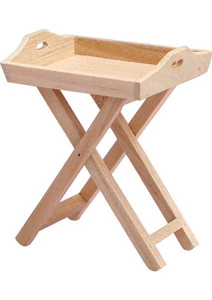 1/12 Dollhouse Minyatür Mini Ahşap Masa Simülasyon Sehpa Mobilya Bebek Için Seramik Karo Aksesuarları (Yurt Dışından)