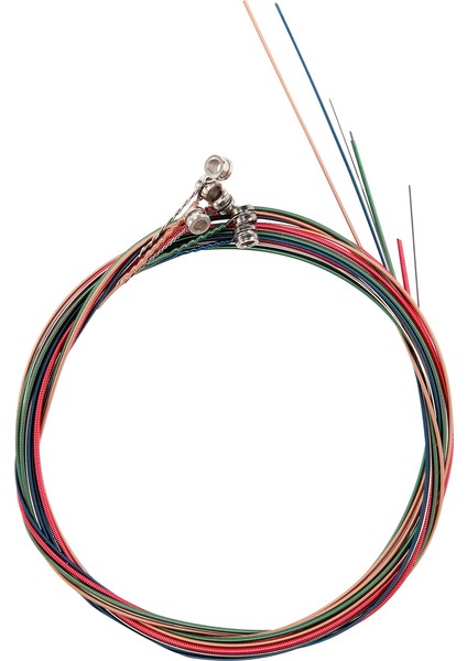 Akustik Gitar Için Gökkuşağı Renkli Renk Dizisini Ayarla (Yurt Dışından)