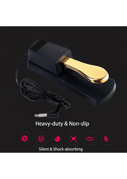Klavye Mıdı Klavye Synthesizer ve Piyano Için Dayanıklı Evrensel Sustain Pedalı Kaymaz Pedal (Yurt Dışından) fiyatları