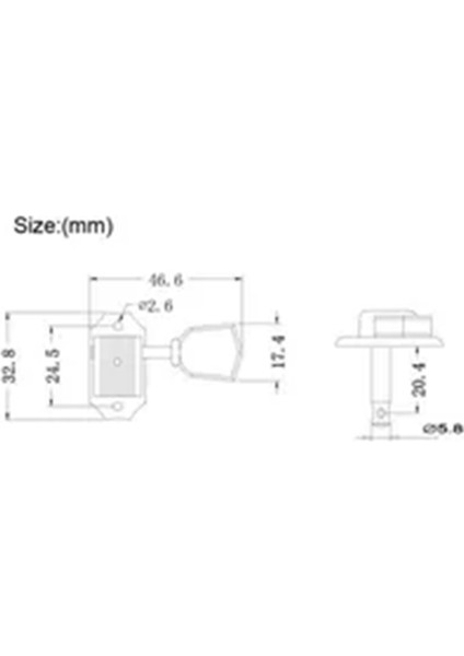 6 Adet Vintage Stil Gitar Tuning Pegs Akortçular 3L3R Gitar Parçaları ile Uyumlu (Yurt Dışından)