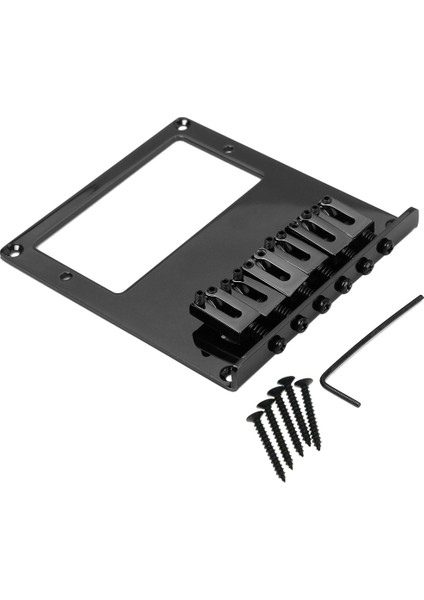 6 Eyer Tele Köprü Kuyruk Parçası Tele Humbucker Tl Telecaster Gitar Siyahı Için Gitar Köprüsü (Yurt Dışından)