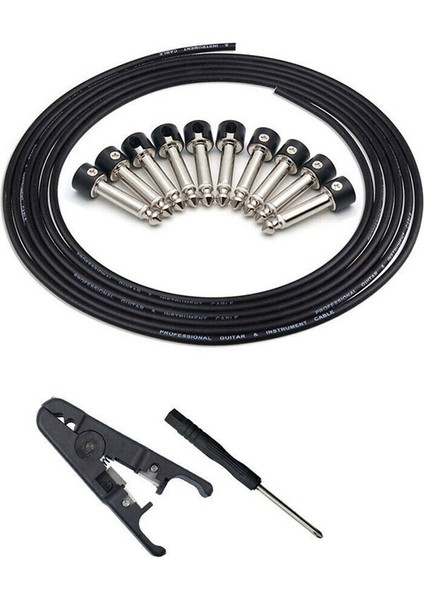 Lehimsiz Konnektörler Tasarım Gitar Kablosu Diy Gitar Pedalı Yama Kablosu Kiti (Yurt Dışından)