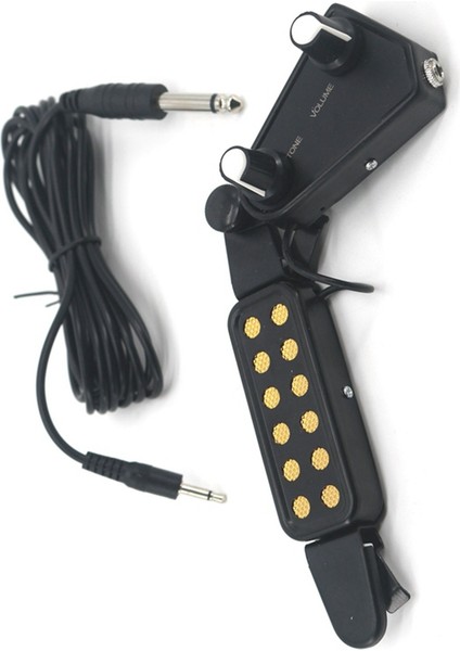 Akustik Akustik Gitar Ses Deliği Alıcısı Halk Klasik Gitar Alıcısı Delik Açmadan Ayarlanabilir Ses Tonu (Yurt Dışından) fiyatları