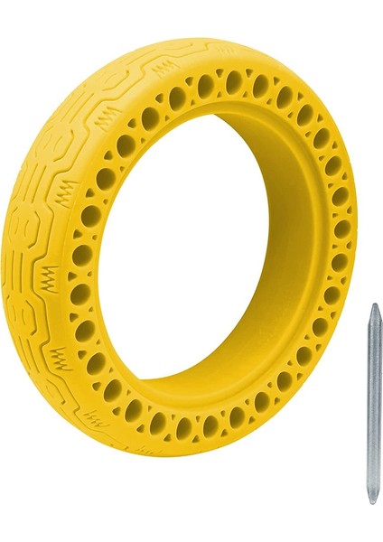 Elektrikli Scooter Lastikleri Petek Yedek Lastikler Xiaomi M365/GOTRAX Gxl V2, 8.5 Inç Katı Lastik, Sarı (Yurt Dışından)