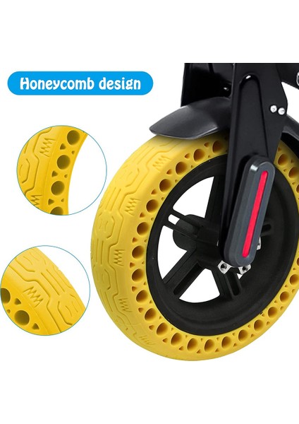 Elektrikli Scooter Lastikleri Petek Yedek Lastikler Xiaomi M365/GOTRAX Gxl V2, 8.5 Inç Katı Lastik, Sarı (Yurt Dışından) fırsatları