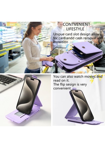 iPhone15 Pro Vasal Dikey Flip Telefon Kapağı Kart Torbası-Doğru Deri Deri Kabuğu ile Kart Torbası ile (Yurt Dışından) indirimleri
