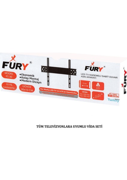 FURY Lcd Led Televizyon Duvar Asma Aparatı 10- 32"ınch