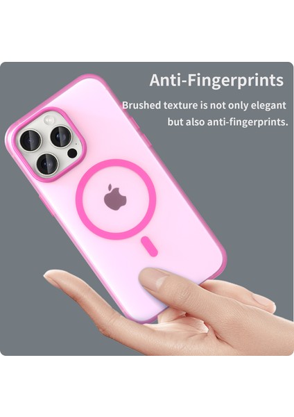 iPhone15 Pro Case Case Yarı Saydam Mat Slim Telefon Kapak Pembe (Yurt Dışından) fırsatları