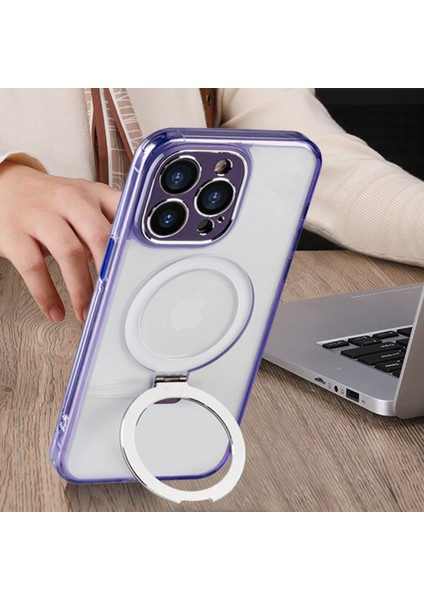 iPhone15 Pro Max Case Için Magsafe Tpu+Pc Kickstand Telefon Kapak Terazik ile Uyumlu (Yurt Dışından) modelleri