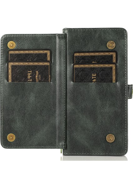 iPhone15 Pro Case Söndürülebilir 2'si Bir Arada Sömürgecilik Anti-Drop Anti Tele Kapağı Strap-Green (Yurt Dışından) modelleri