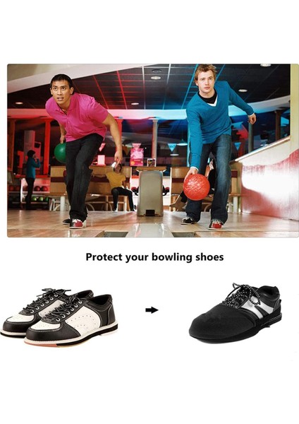 2 Adet Bowling Ayakkabı Kapakları Ayakkabı Kaydırıcılar Bowling Ayakkabıları Için Kuru Erkek Kadın Ayakkabı Koruyucu Ayakkabı Aksesuarları Kapakları (Yurt Dışından)