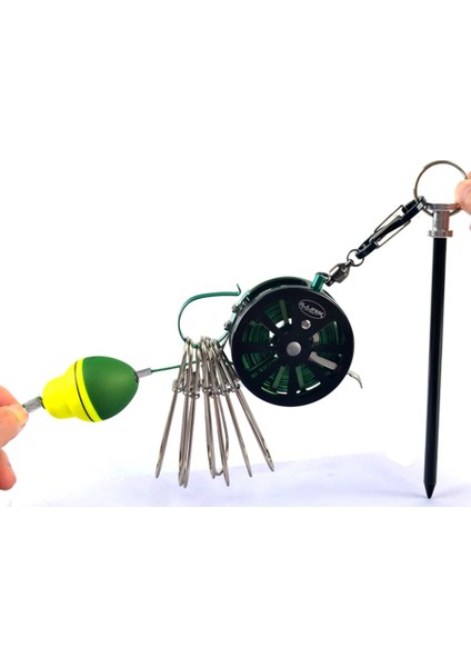 Balıkçılık Stringer Paslanmaz Çelik Balıkçılık Kilidi Toka Makara Canlı Balık Kilitleri Geri Çekilebilir Halat Şamandıra Karabina ile (Yurt Dışından) modelleri