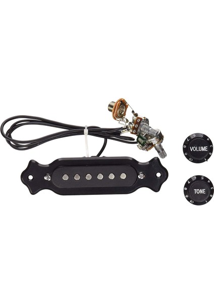 Elektrikli Puro Kutusu Gitar Için Ses ve Ton Tencereleri ile Ön Kablolu 6 Telli Tek Bobin Pikap Kablo Demeti Elektrikli Puro Kutusu Gitar (Yurt Dışından)