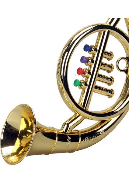 Fransız Boynuz 4 Renkli Tuşlar Erken Eğitim Müzikli Oyuncak Sahne Oyun Mini Müzik Rüzgar Enstrümanları Çocuk Oyuncak Altın (Yurt Dışından) indirimleri