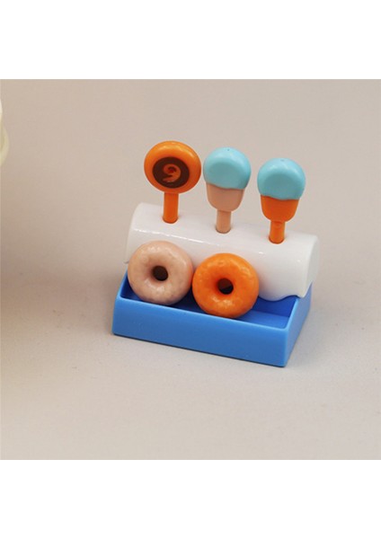 Mini Tatlı Sepeti Lolipop Çörek Otomatı Sepeti Dekorasyon Dollhouse Çocuk Oyun Evi Oyuncaklar (Yurt Dışından)