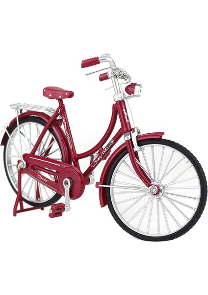 Mini 1:10 Alaşım Model Bisiklet Döküm Metal Parmak Dağ Bisikleti Retro Bisiklet Yetişkin Koleksiyon Çocuk Oyuncak, Stil 2 Kırmızı (Yurt Dışından)