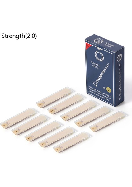 10 Adet Klarnet Klarnet Kamış Enstrüman Aksesuarları Hardness-2.0 (Yurt Dışından)