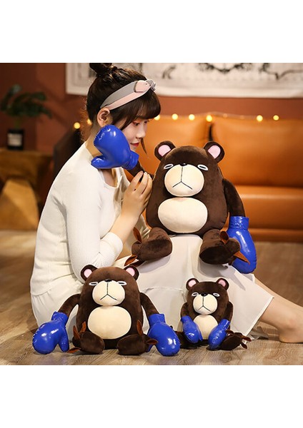 Peluş Boks Ayı Dolması Anime Peluş Bebek Lanetli Ayı Doldurulmuş Oyuncak Figürler Hediye Cadılar Bayramı Cosplay Sahne 38 cm (Yurt Dışından) fiyatları