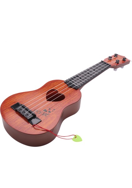 Erken Çocukluk Eğitimi Gitar Oyuncak Klasik Ukulele Gitar Enstrüman Simülasyonu Küçük Gitar Anaokulu Enstrümanı Dört Telli Gitar Ukulele-Turuncu Oynayabilir (Yurt Dışından)