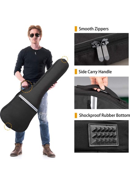 Elektro Gitar Çantası Gig Bag 41 Inç Gitar Çantası Akustik Gitar Için Elektro Gitar Bas Gitar Klasik Gitar ve Daha Fazlası (Yurt Dışından)