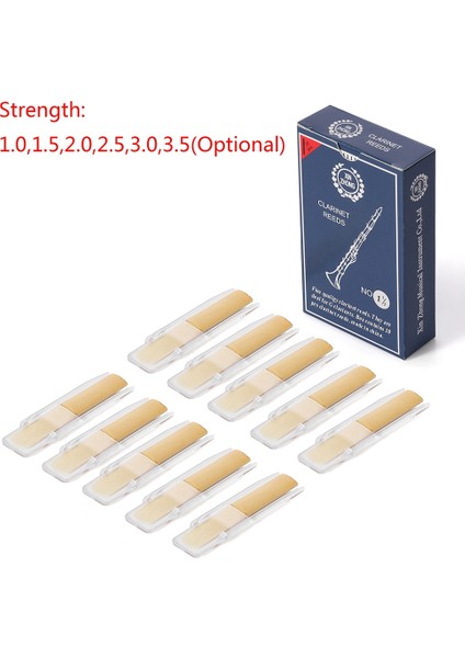 10 Adet Klarnet Klarnet Kamış Enstrüman Aksesuarları Hardness-2.0 (Yurt Dışından)