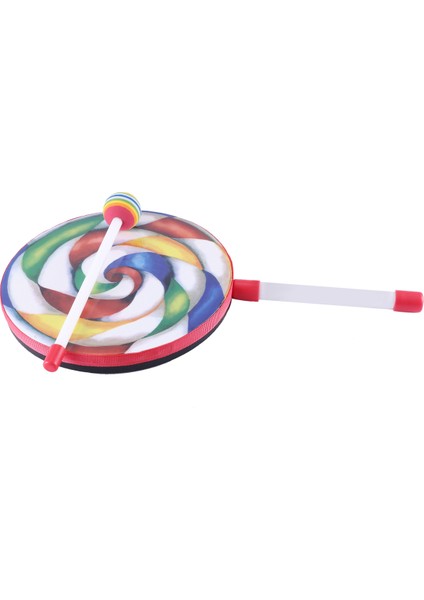 5 Paket 8 Inç Lolipop Davul Çekiç ile Gökkuşağı Renkli Müzik Ritim Aletleri Çocuklar Bebek Çocuk Oyun Oyuncak (Yurt Dışından)
