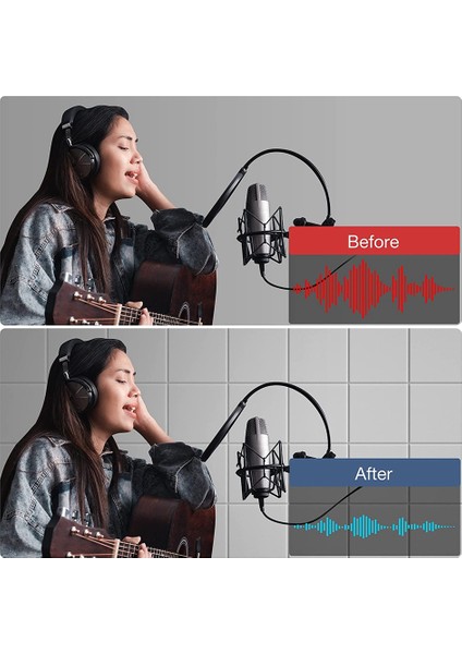 Kendinden Yapışkanlı Akustik Paneller 12 Paket, 12 x 12 x 0,4 Inç Ses Geçirmez Dolgu, Ev Için Ses Emici Panel, Beyaz (Yurt Dışından) indirimleri