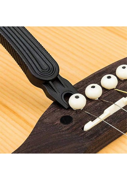 Gitar Teli Sarıcı Kesici ve Köprü Pimi Çektirme 3 In 1 Gitar Aracı Yeniden Bağlamayı Onarmak Için (Yurt Dışından) indirimleri