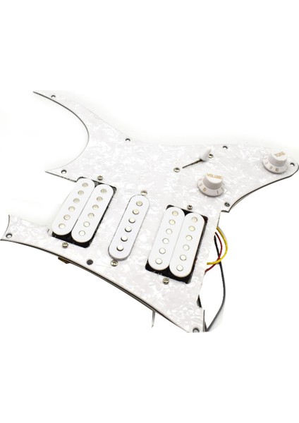 Elektro Gitar Alıcısı St Humbucker Gitar Manyetikleri Kablolu Pickguard Gitar Alıcısı Beyaz Inci (Yurt Dışından)