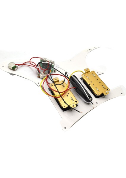 Elektro Gitar Alıcısı St Humbucker Gitar Manyetikleri Kablolu Pickguard Gitar Alıcısı Beyaz Inci (Yurt Dışından)