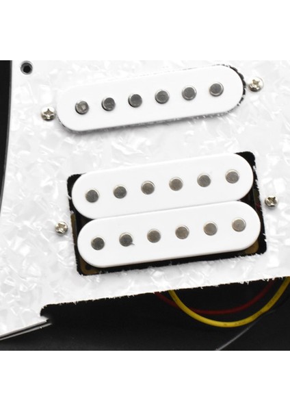Elektro Gitar Alıcısı St Humbucker Gitar Manyetikleri Kablolu Pickguard Gitar Alıcısı Beyaz Inci (Yurt Dışından)