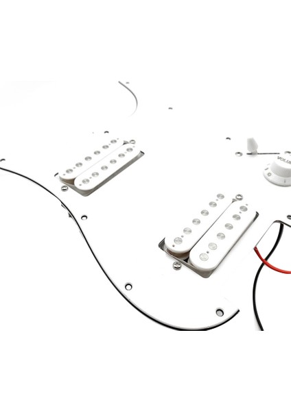 St Sq Elektro Gitar Yüklü Kablolu Scratchplate Gitar Pickguard Elektro Gitar Pickguard Pikap Montajı Beyaz (Yurt Dışından)