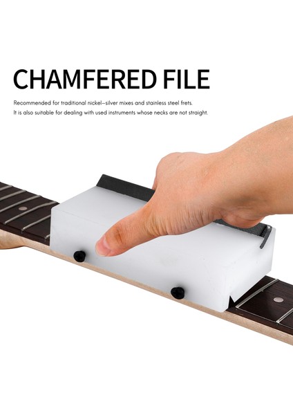 1 Adet Gitar Fret Eğim Dosyası, 36 Derece Uç Eğimli Gömme Tek Keskin Kenar Dosyaları Luthier Aracı (Yurt Dışından) fırsatları